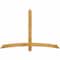 Ekena Millwork Bellingham Rough Sawn Timber Gable Bracket, Western Red Cedar, 72"W x 48"H x 4"D x 4"F, 16/12 Pitch GBW072X48X0404BEL00RWR - alternate 1